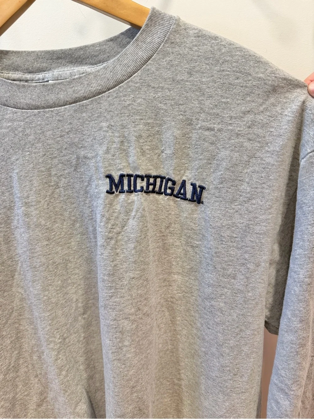MICHIGAN Steve & Barry’s Y2K Embroidered Long Sleeve Shirt
